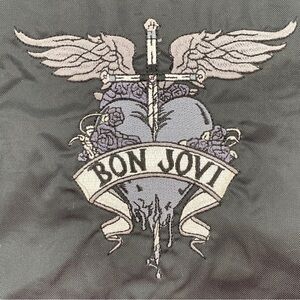 Bon Jovi 2011 Live Concert Tour Staff Men’s Black Embroidered Jacket Rare XL